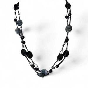 Vintage Multicolored Long Beaded Necklace